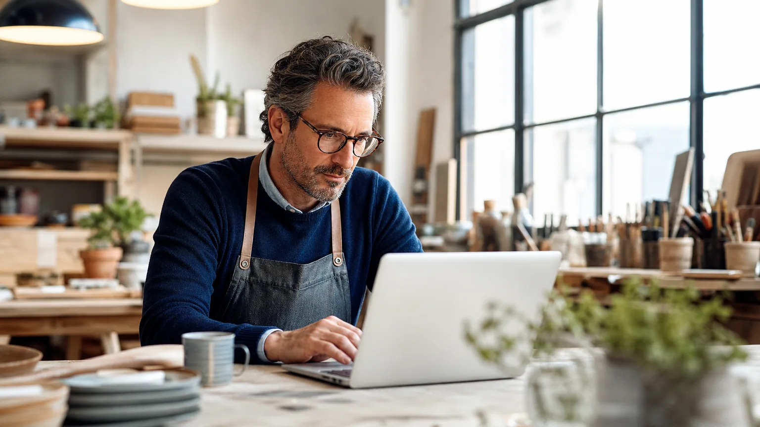 Dirigeant de PME consultant une plateforme de crowdlending pour financer son projet de croissance
