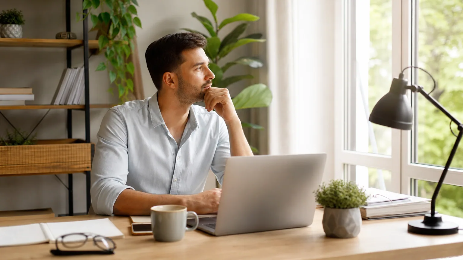 Solopreneur travaillant seul depuis son bureau à domicile, reflet de l'isolement professionnel